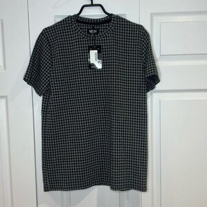 Man Dogtooth Jaguard T-shirt Charcoal